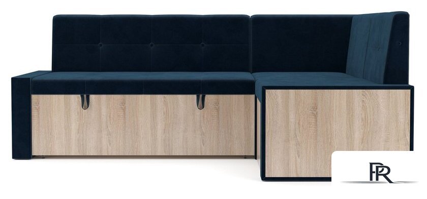 Угловой диван Мебель-АРС Таллин 191x83x121 (темно-синий Luna 034) - Изображение №2 — Интернет-магазин ПроЗаказ