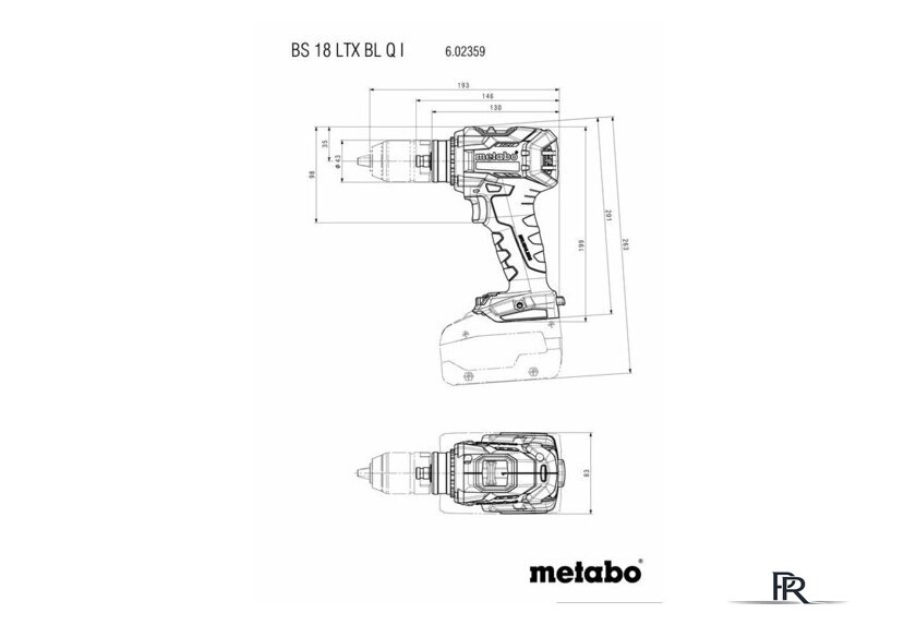 Дрель-шуруповерт Metabo BS 18 LTX BL Q I 602359840 (без АКБ, кейс) - Изображение №6 — Интернет-магазин ПроЗаказ