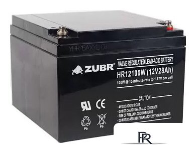 Аккумулятор для ИБП Zubr HR 12100 W (12 В/28 А·ч) - Изображение №1 — Интернет-магазин ПроЗаказ