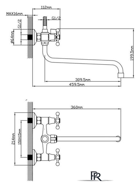 Смеситель AV Engineering AVROL7-D21 - Изображение №2 — Интернет-магазин ПроЗаказ
