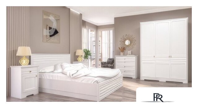 Шкаф распашной Неман мебель Денвер МН-040-18 (белый) - Изображение №3 — Интернет-магазин ПроЗаказ