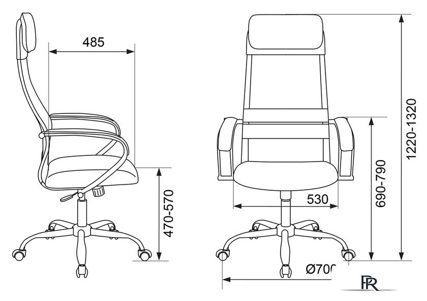 Офисное кресло Бюрократ CH-608SL/BLACK (черный) - Изображение №5 — Интернет-магазин ПроЗаказ