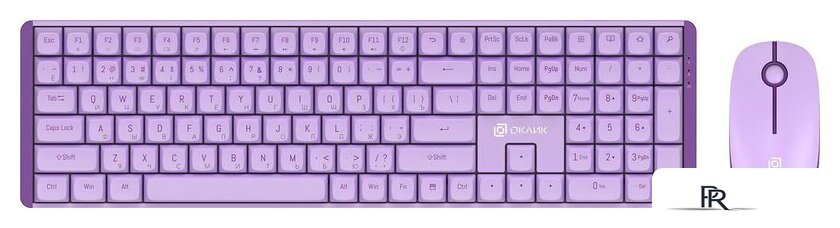 Офисный набор Оклик S315W (сиреневый) - Изображение №1 — Интернет-магазин ПроЗаказ