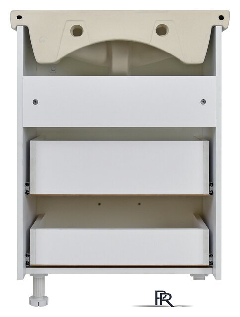  Doratiz Тумба Вега 60 с двумя ящиками под умывальник Балтика 60 (белый) - Изображение №3 — Интернет-магазин ПроЗаказ