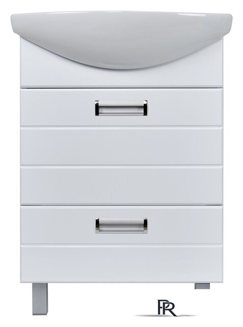  Doratiz Тумба Вега 60 с двумя ящиками под умывальник Балтика 60 (белый) - Изображение №2 — Интернет-магазин ПроЗаказ