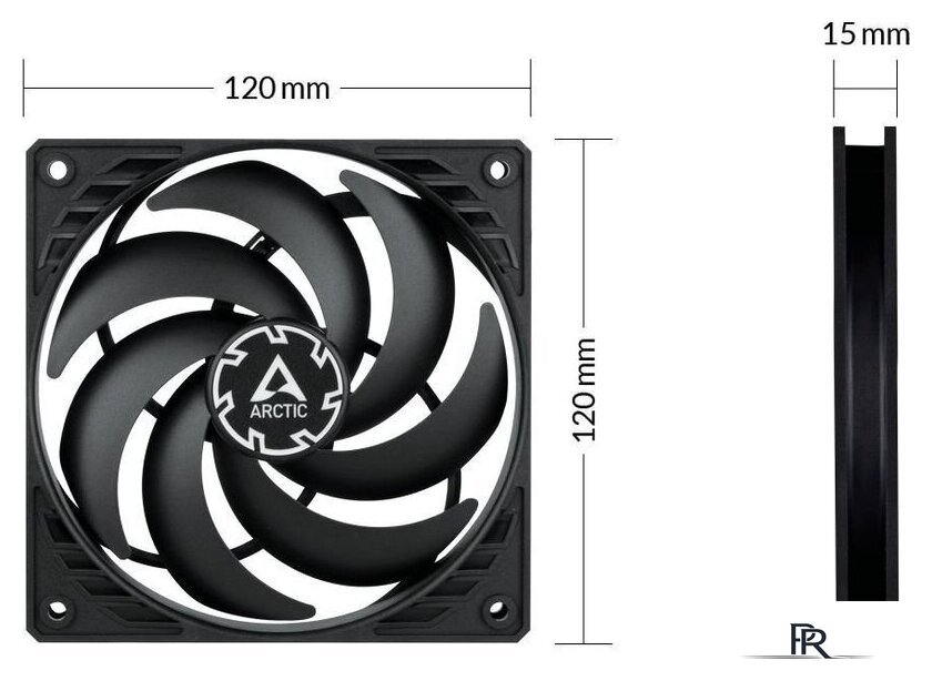 Комплект вентиляторов для корпуса Arctic P12 Slim PWM PST 3 PCS Value Pack ACFAN00275A - Изображение №5 — Интернет-магазин ПроЗаказ