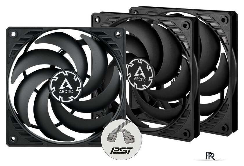 Комплект вентиляторов для корпуса Arctic P12 Slim PWM PST 3 PCS Value Pack ACFAN00275A - Изображение №1 — Интернет-магазин ПроЗаказ