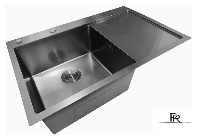 Кухонная мойка Stellar Decor S7850NB-L-D (нано черный) - Изображение №9 — Интернет-магазин ПроЗаказ