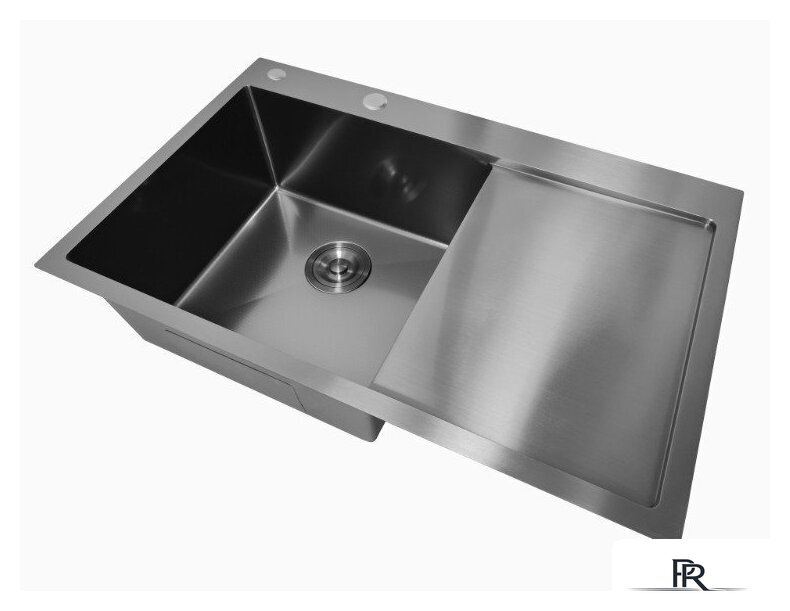 Кухонная мойка Stellar Decor S7850NB-L-D (нано черный) - Изображение №6 — Интернет-магазин ПроЗаказ