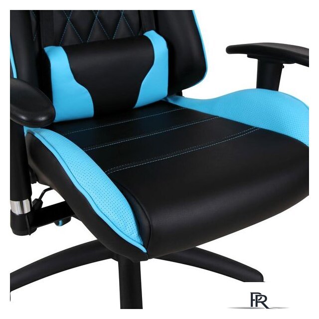 Игровое (геймерское) кресло Brabix GT Master GM-110 (черный/голубой) - Изображение №10 — Интернет-магазин ПроЗаказ