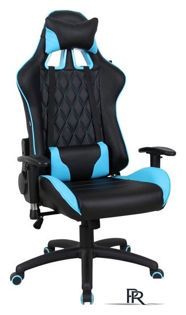 Игровое (геймерское) кресло Brabix GT Master GM-110 (черный/голубой) - Изображение №1 — Интернет-магазин ПроЗаказ