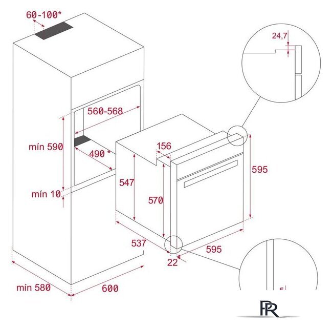 Электрический духовой шкаф TEKA Maestropizza HLB 8510 P - Изображение №2 — Интернет-магазин ПроЗаказ