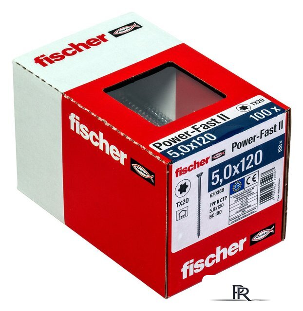 Шуруп Fischer FPF II CTP 670368 (100 шт) - Изображение №2 — Интернет-магазин ПроЗаказ
