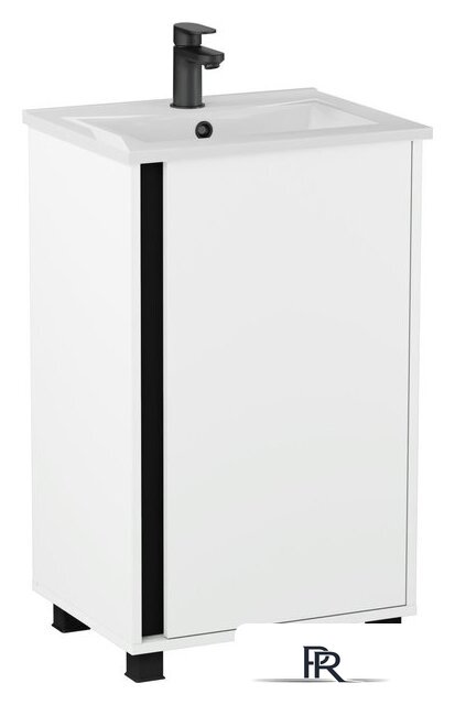  Lauter Тумба под умывальник Nika 49 (белый/черный) - Изображение №4 — Интернет-магазин ПроЗаказ