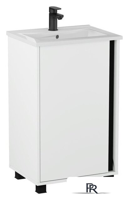  Lauter Тумба под умывальник Nika 49 (белый/черный) - Изображение №3 — Интернет-магазин ПроЗаказ