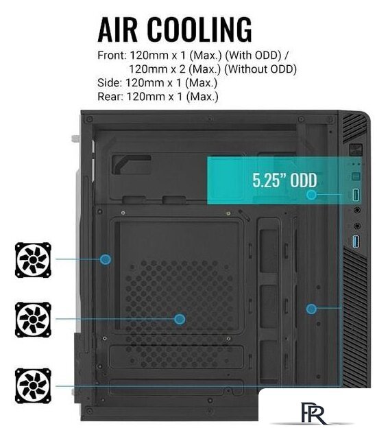 Корпус AeroCool CS-106 CS-106-S-BK-v1 - Изображение №11 — Интернет-магазин ПроЗаказ