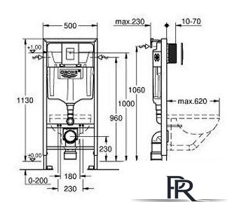 Инсталляция для унитаза Grohe Rapid SL [38772001] - Изображение №2 — Интернет-магазин ПроЗаказ