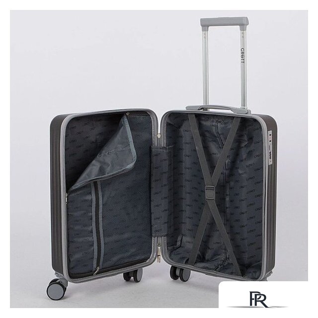 Чемодан-спиннер Grott 340-614/5-20 (серый) - Изображение №5 — Интернет-магазин ПроЗаказ