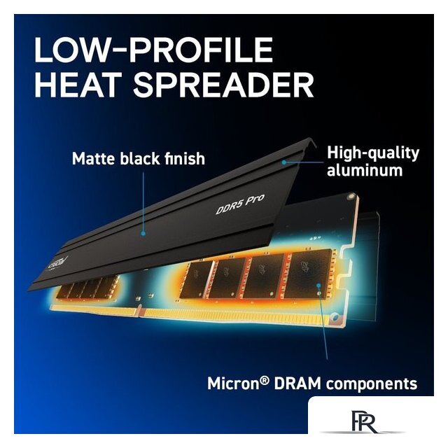 Оперативная память Crucial Pro 2x32ГБ DDR5 5600 МГц CP2K32G56C46U5 - Изображение №4 — Интернет-магазин ПроЗаказ