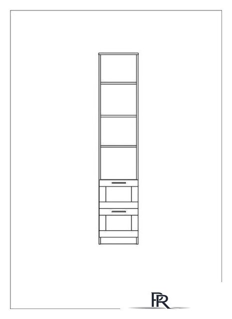 Стеллаж Mio Tesoro Сириус 2 ящика 39x190 2.02.07.140.3 (сонома) - Изображение №5 — Интернет-магазин ПроЗаказ