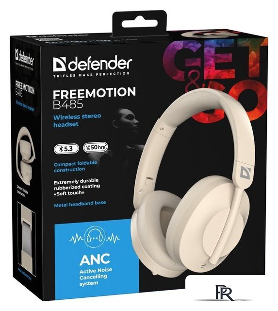 Наушники Defender FreeMotion B485 (бежевый) - Изображение №10 — Интернет-магазин ПроЗаказ
