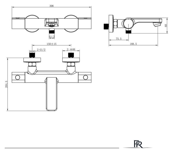 Смеситель Lauter Temp 21YH50427-4 - Изображение №2 — Интернет-магазин ПроЗаказ