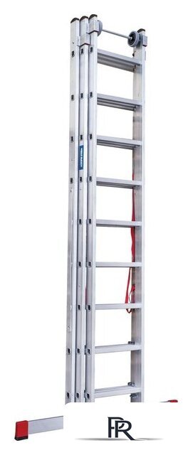 Лестница-стремянка Новая высота NV 523 трёхсекционная индустриальная 3x9 ступеней - Изображение №5 — Интернет-магазин ПроЗаказ