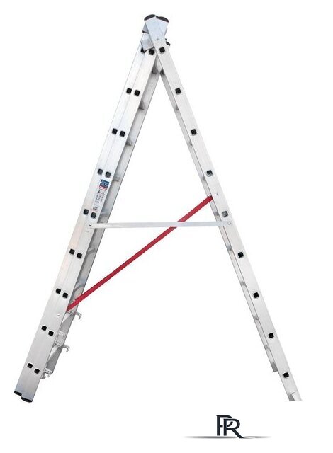 Лестница-стремянка Новая высота NV 523 трёхсекционная индустриальная 3x9 ступеней - Изображение №4 — Интернет-магазин ПроЗаказ