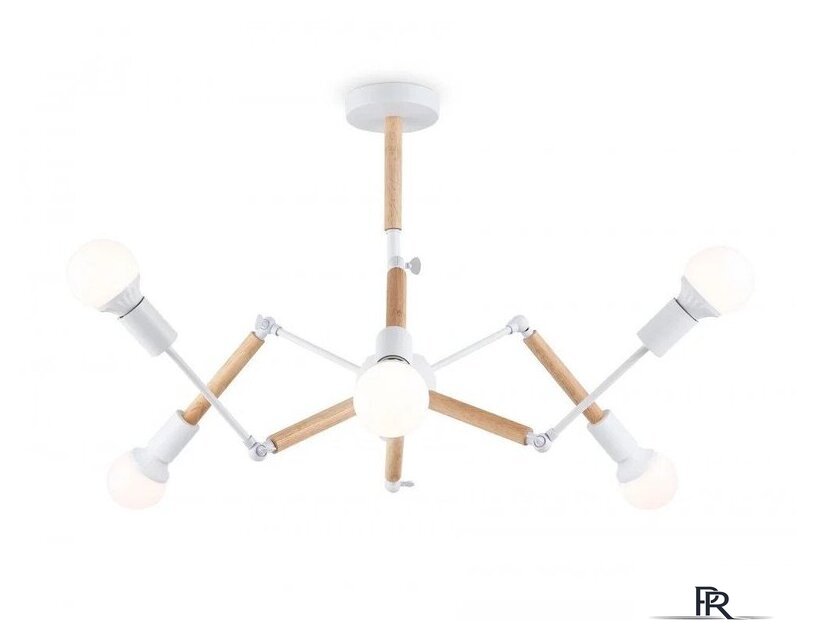 Подвесная люстра Ambrella light Traditional TR80485/6 WH/LW (белый/светлое дерево) - Изображение №6 — Интернет-магазин ПроЗаказ