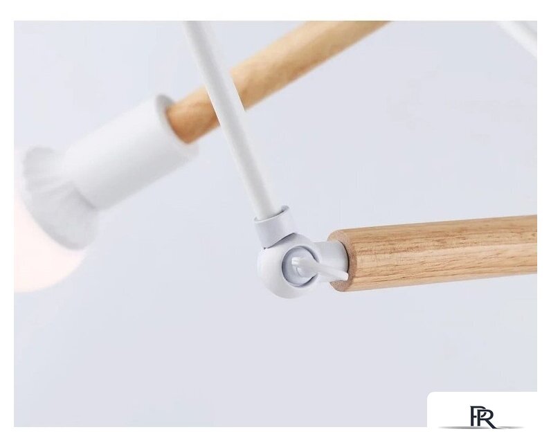 Подвесная люстра Ambrella light Traditional TR80485/6 WH/LW (белый/светлое дерево) - Изображение №4 — Интернет-магазин ПроЗаказ