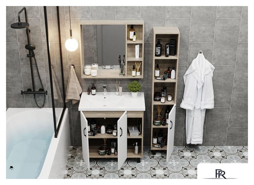  Onika Тумба под умывальник Тимбер 80.10 108045 - Изображение №3 — Интернет-магазин ПроЗаказ