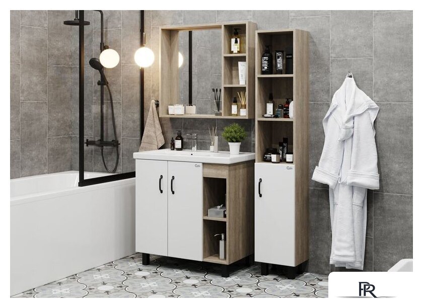  Onika Тумба под умывальник Тимбер 80.10 108045 - Изображение №2 — Интернет-магазин ПроЗаказ