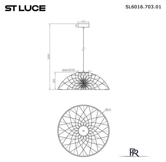 Подвесная люстра ST Luce SL6016.703.01 - Изображение №9 — Интернет-магазин ПроЗаказ
