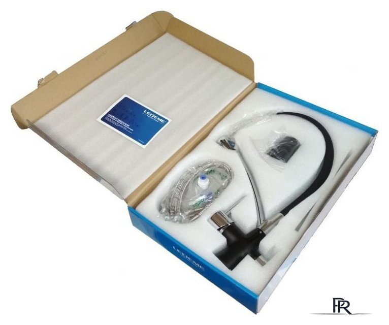 Смеситель Ledeme L4855B-2 (черный/черный) - Изображение №5 — Интернет-магазин ПроЗаказ