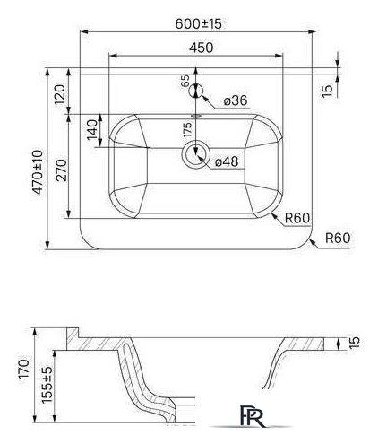  IDDIS Тумба под умывальник Brick 60 BRI60WFi95 - Изображение №9 — Интернет-магазин ПроЗаказ