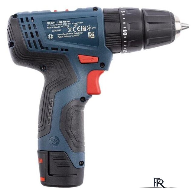 Ударная дрель-шуруповерт Bosch GSB 120-LI Professional 06019G8102 (с 2-мя АКБ, кейс, набор оснастки) - Изображение №4 — Интернет-магазин ПроЗаказ