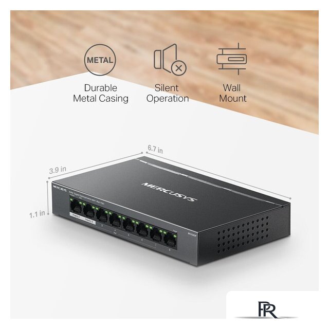 Неуправляемый коммутатор Mercusys MS108GP - Изображение №10 — Интернет-магазин ПроЗаказ
