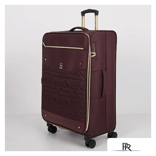 Чемодан-спиннер Grott 338-1731/3-28 (бордовый) - Изображение №10 — Интернет-магазин ПроЗаказ