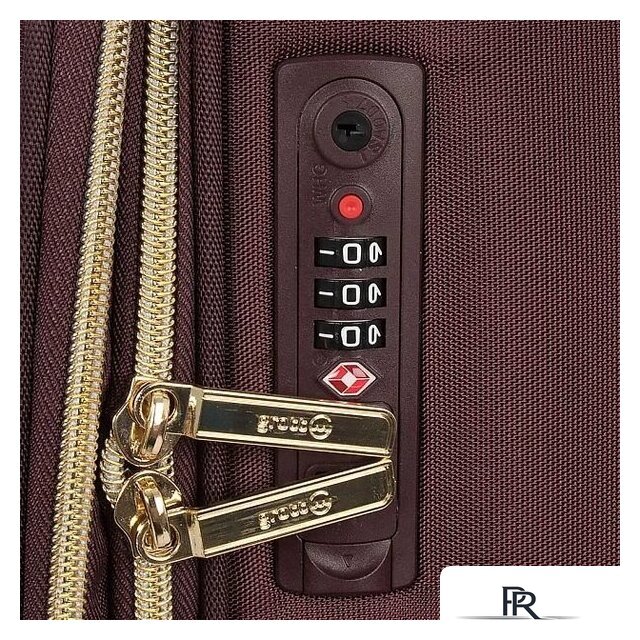 Чемодан-спиннер Grott 338-1731/3-28 (бордовый) - Изображение №2 — Интернет-магазин ПроЗаказ