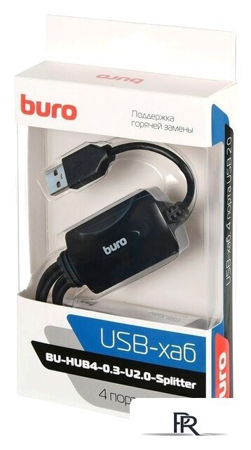 USB-хаб Buro BU-HUB4-0.3-U2.0-Splitter - Изображение №6 — Интернет-магазин ПроЗаказ