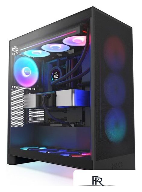 Корпус NZXT H7 Flow RGB 2024 CM-H72FB-R1 - Изображение №1 — Интернет-магазин ПроЗаказ