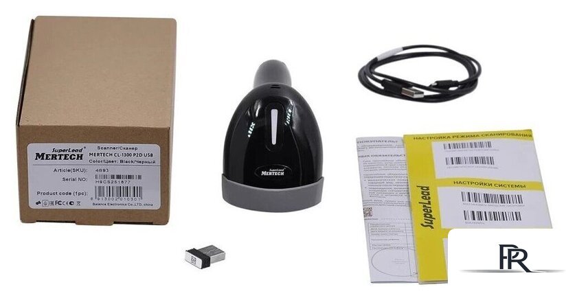 Сканер штрих-кодов Mertech CL-1300 GS BLE Dongle P2D USB (черный) - Изображение №2 — Интернет-магазин ПроЗаказ