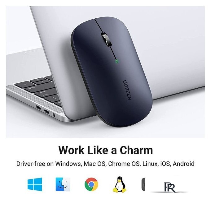 Мышь Ugreen MU001 (серый) - Изображение №7 — Интернет-магазин ПроЗаказ