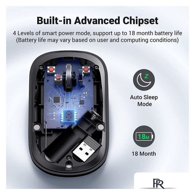 Мышь Ugreen MU001 (серый) - Изображение №6 — Интернет-магазин ПроЗаказ