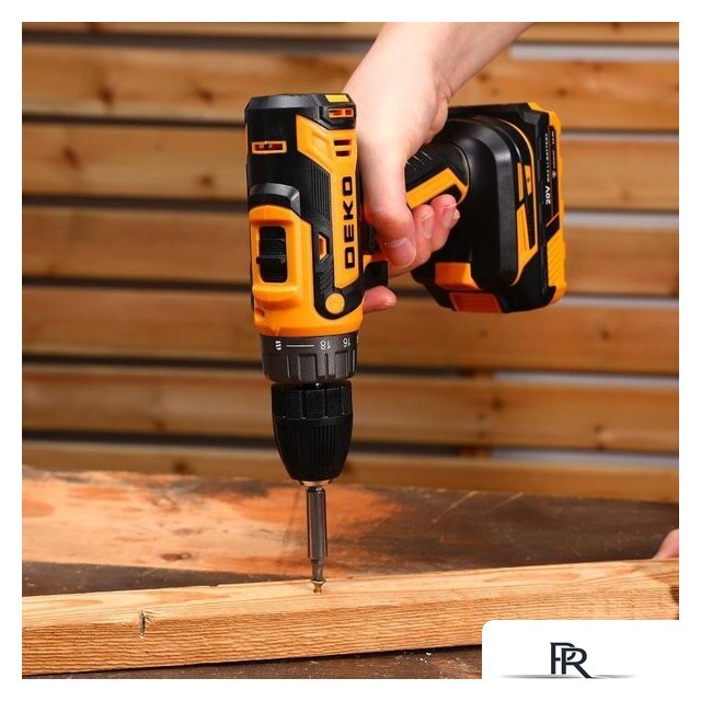 Дрель-шуруповерт Deko DKCD20-Li 085-1123 (с 2-мя АКБ, кейс) - Изображение №7 — Интернет-магазин ПроЗаказ