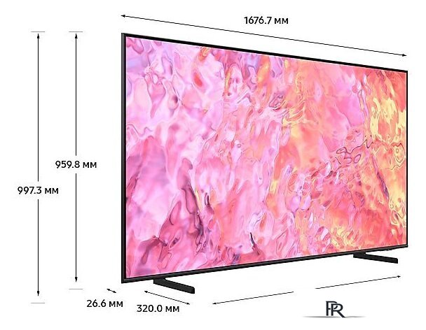 Телевизор Samsung QLED 4K Q60C QE75Q60CAUXRU - Изображение №2 — Интернет-магазин ПроЗаказ
