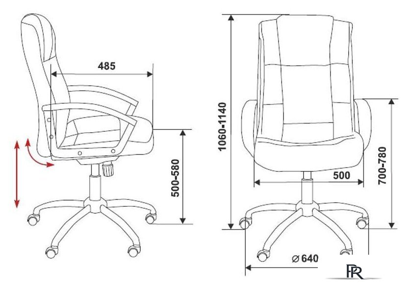 Офисное кресло Бюрократ T-800N (черный) - Изображение №6 — Интернет-магазин ПроЗаказ