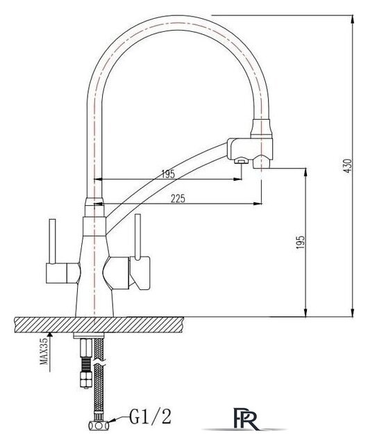 Смеситель Raglo R80.621.09 - Изображение №2 — Интернет-магазин ПроЗаказ