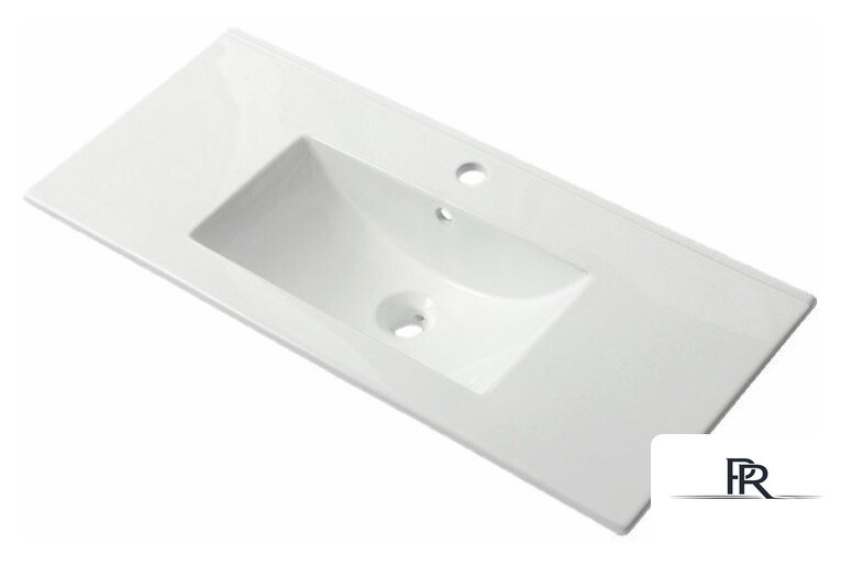  ЗОВ Тумба с умывальником Парма 100 P100LA0MWMC1A-OL100 (аттик/белый матовый/алюминий) - Изображение №3 — Интернет-магазин ПроЗаказ