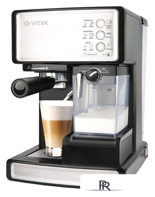Рожковая кофеварка Vitek VT-1514 BK - Изображение №1 — Интернет-магазин ПроЗаказ
